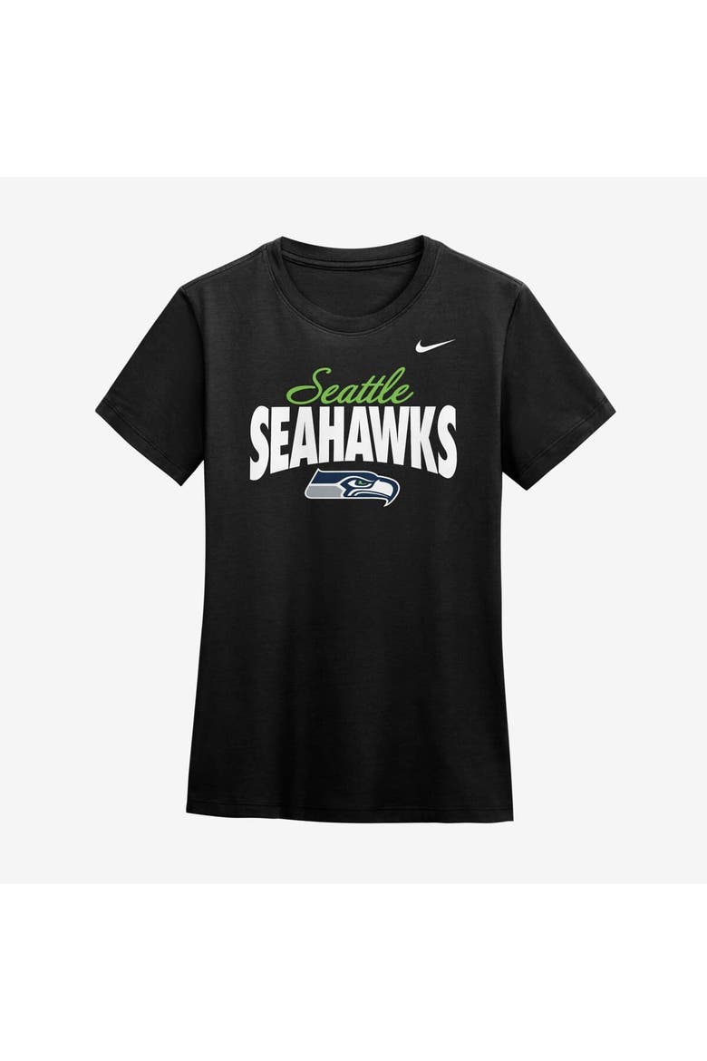 Women's Nike Black Seattle Seahawks Club T-Shirt, Main, color, Black