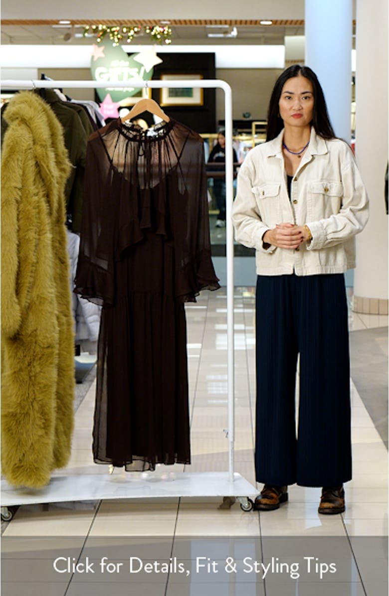 Chiffon Slipdress & Ruffle Overlay Top Set, sales video thumbnail