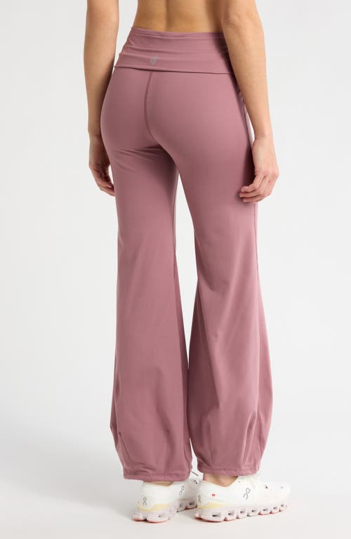 Free People Fp Movement Quick Step Drawstring Flare Pants In Aged Brick