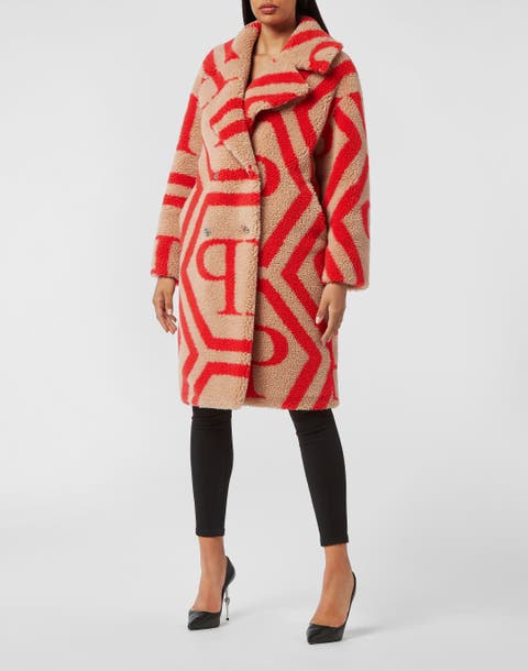 Coat Long Monogram Women