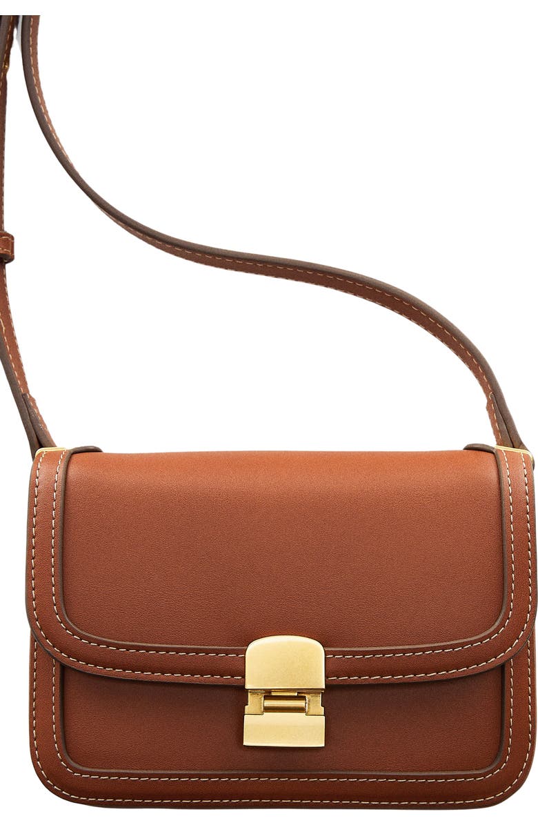 MANGO Faux Leather Crossbody Bag, Alternate, color,