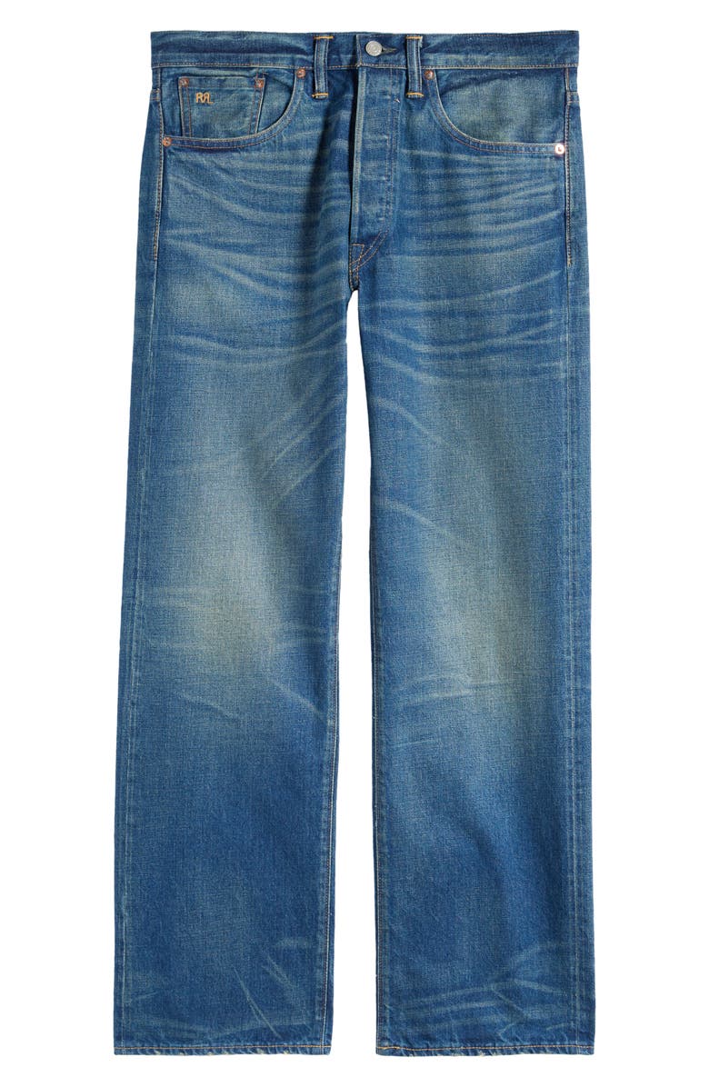 Double RL Cotton Selvedge Jeans, Alternate, color, 