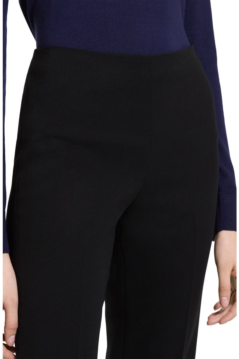 Demitria Essential Crepe Flare Leg Pants, Alternate, color, BLACK - 001
