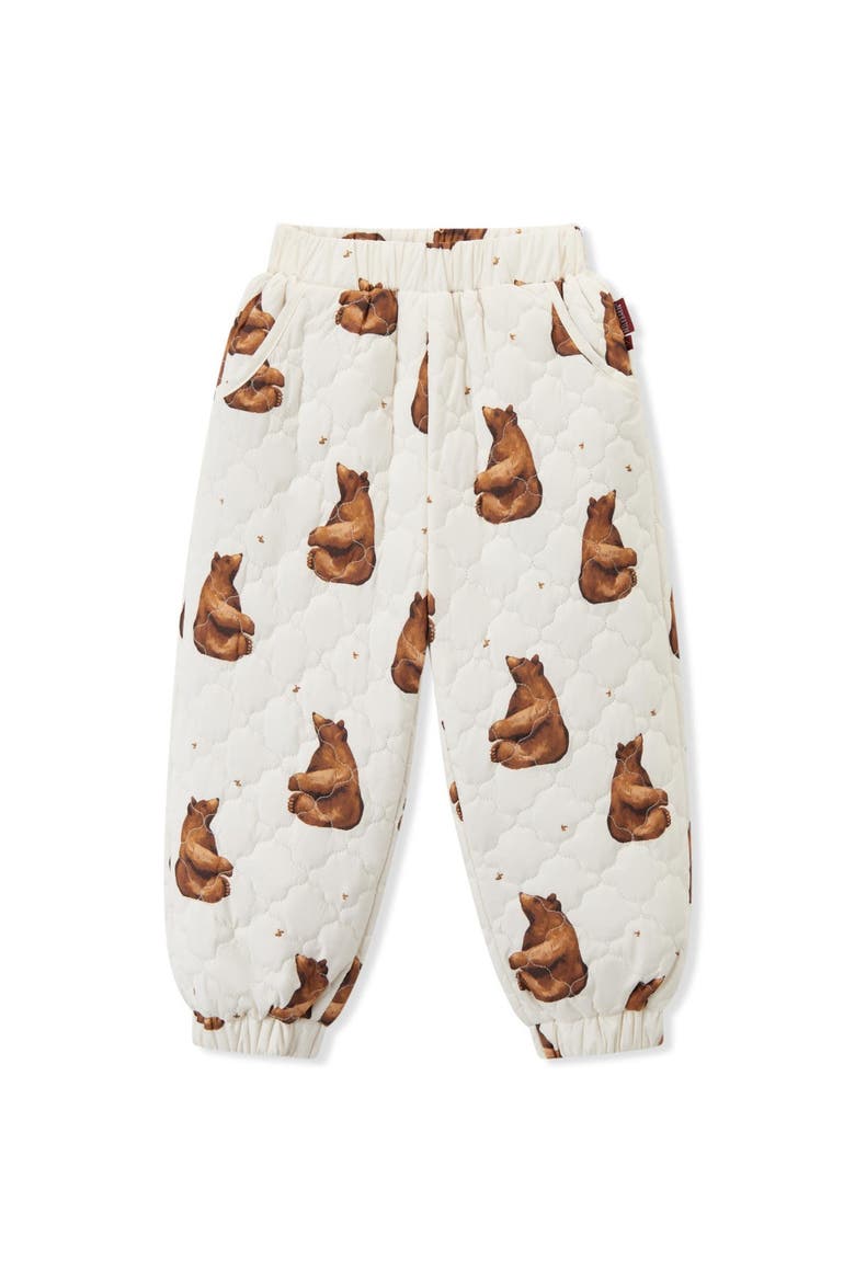 Quilted Padded Pants, Main, color, Honey Bear