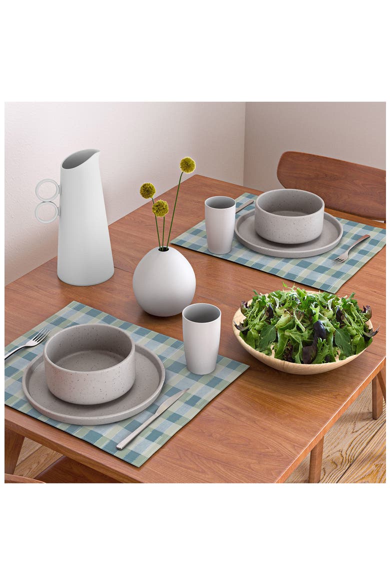Marta Barragan Camarasa Country Plaid Placemat, Alternate, color, BLUE