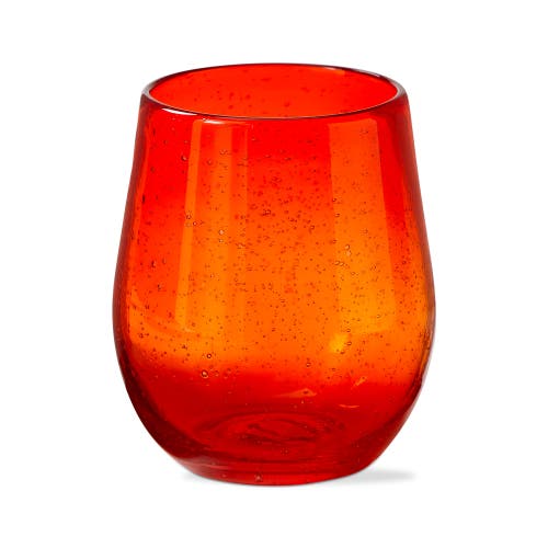 tag Bubble Glass Stemless Wine Glass Parent in Orange  product