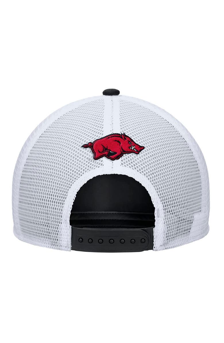 Nike Men's Nike Black Arkansas Razorbacks 2025 On-Field Rise Trucker Performance Adjustable Hat, Alternate, color, Black