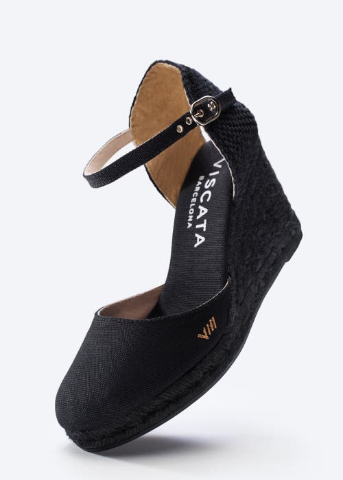Viscata Formiga Canvas Wedges Limited Edition In Black/black