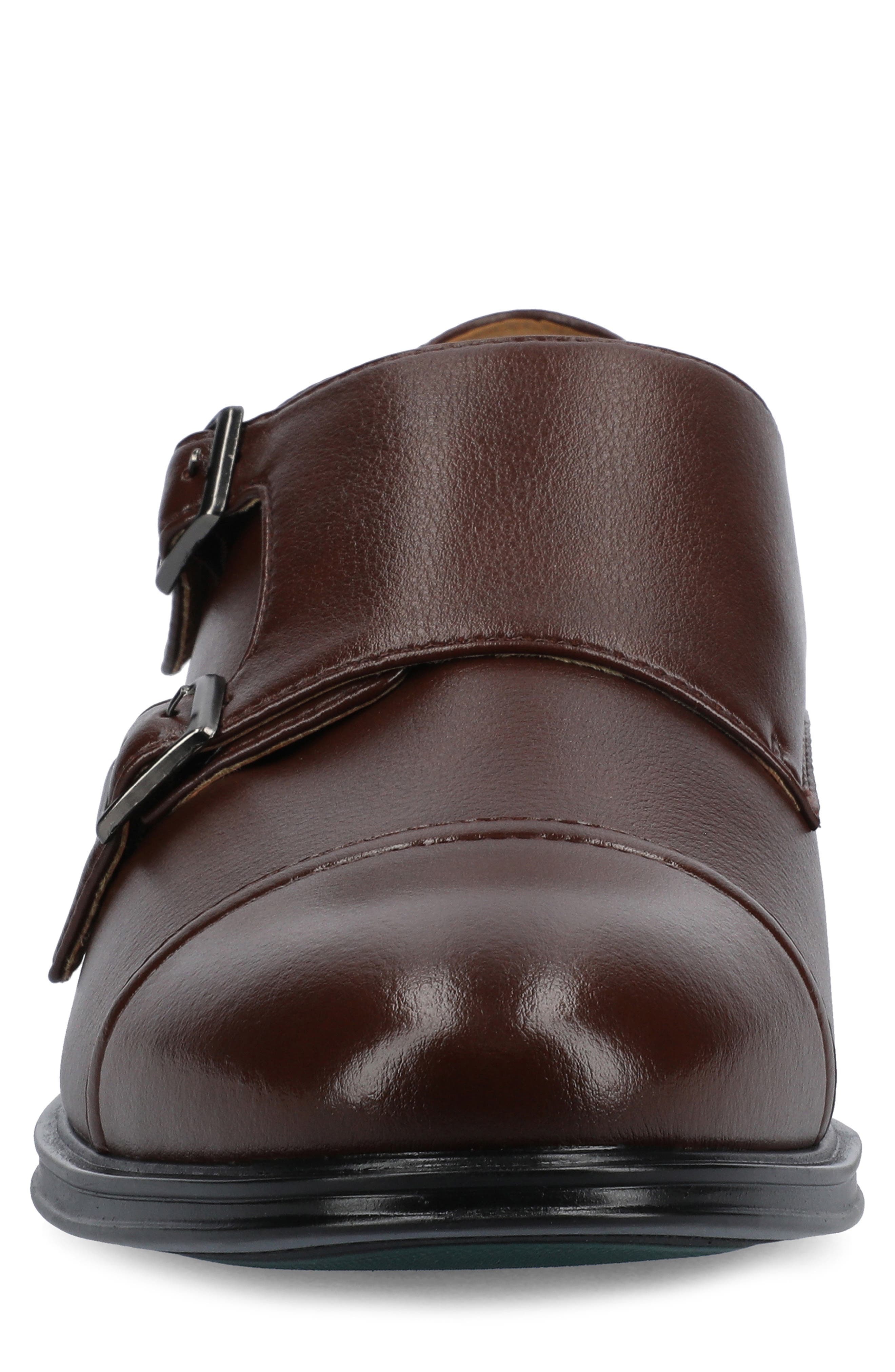 Dillon Double Monk Shoe, Alternate, color, MAHOGANY