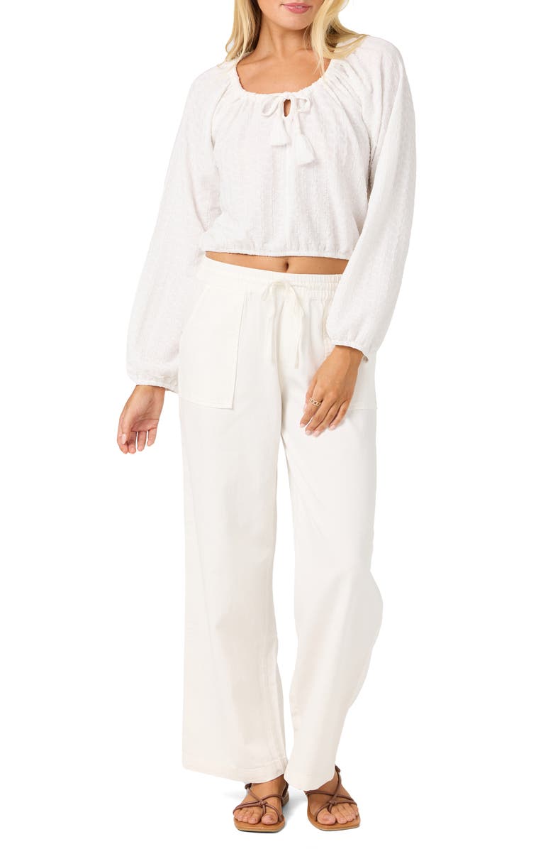 O'Neill Cami Knit Long Sleeve Top, Alternate, color, White