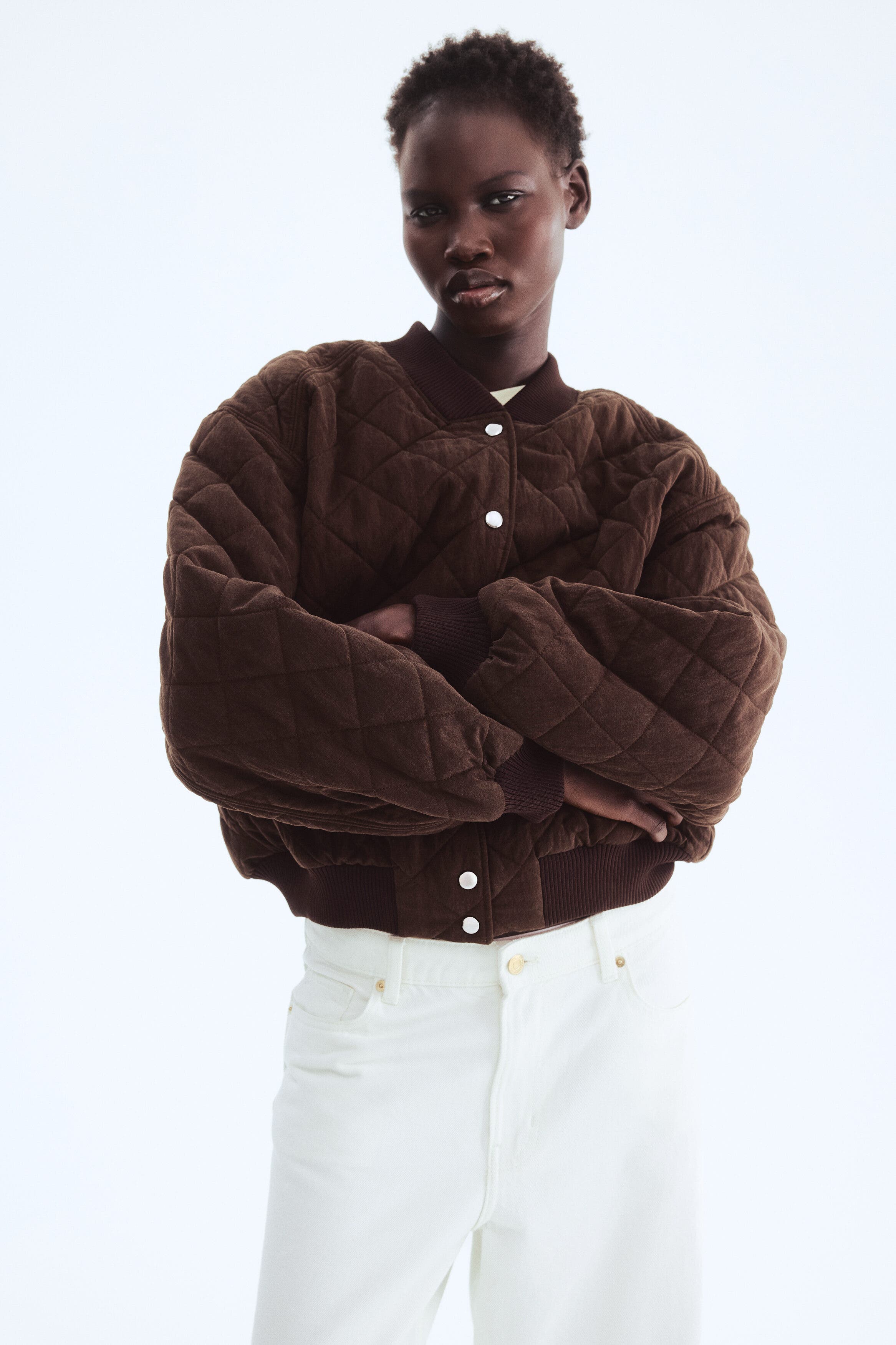 Quilted Bomber Jacket - image 2
