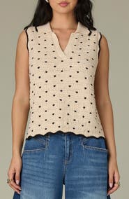 Wit & Wisdom Dot Sweater Tank