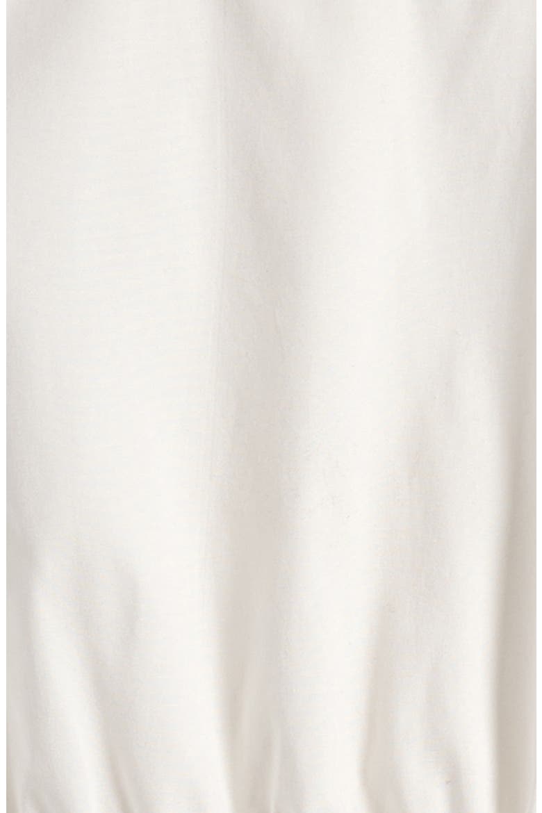 Kids' Drawstring Poplin Top, Alternate, color, WHITE