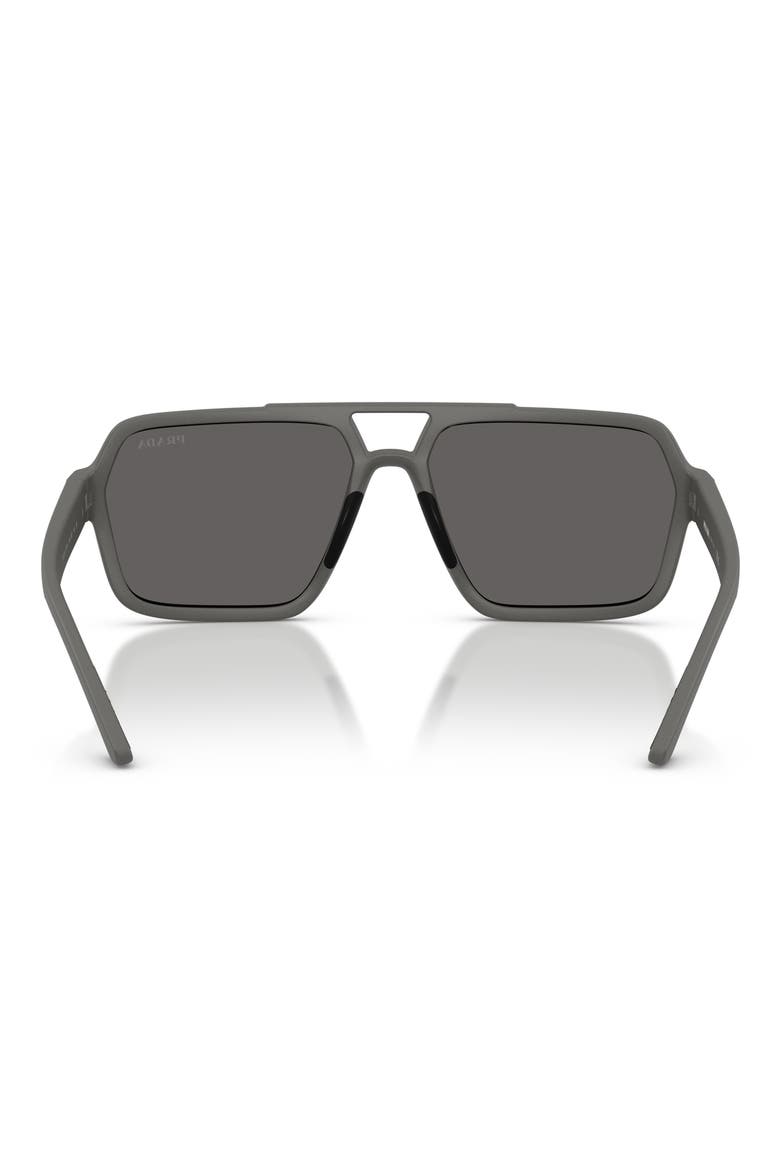 59mm Pilot Sunglasses, Alternate, color, GREY MIRROR SILVER