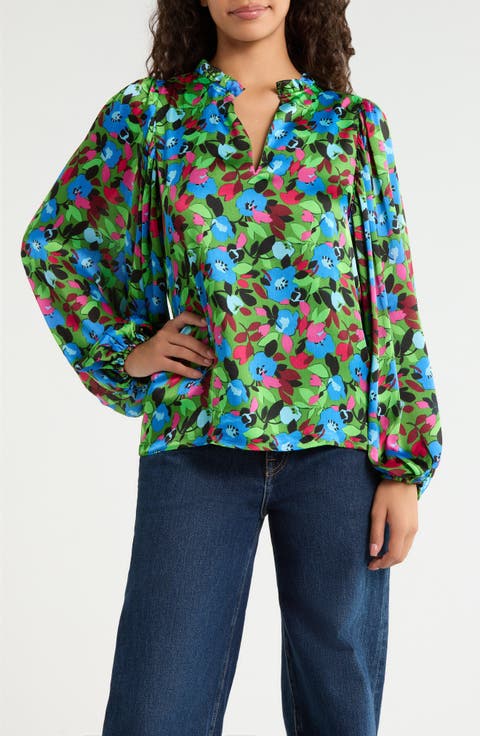 Destine Floral Print Top