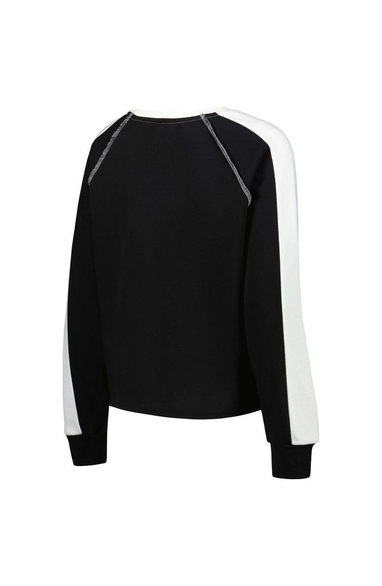 GAMEDAY COUTURE Women's Gameday Couture Black Iowa State Cyclones Blindside Raglan Cropped Pullover Sweatshirt, Alternate, color, Black