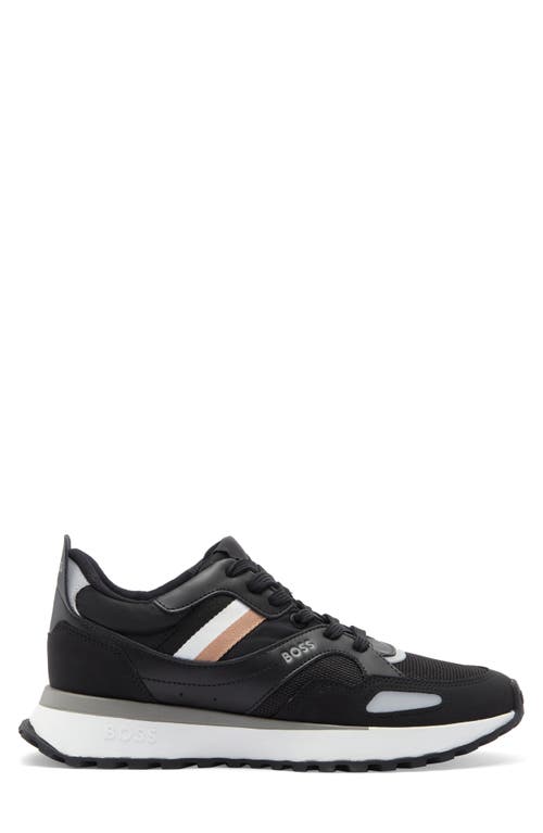 Hugo Boss Black Running-style Hybrid Sneakers In Black