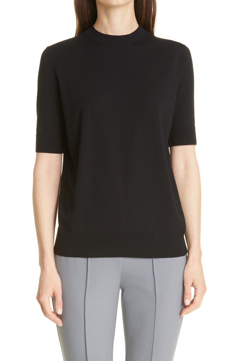 Lafayette 148 New York Knit Crepe Top, Main, color, 