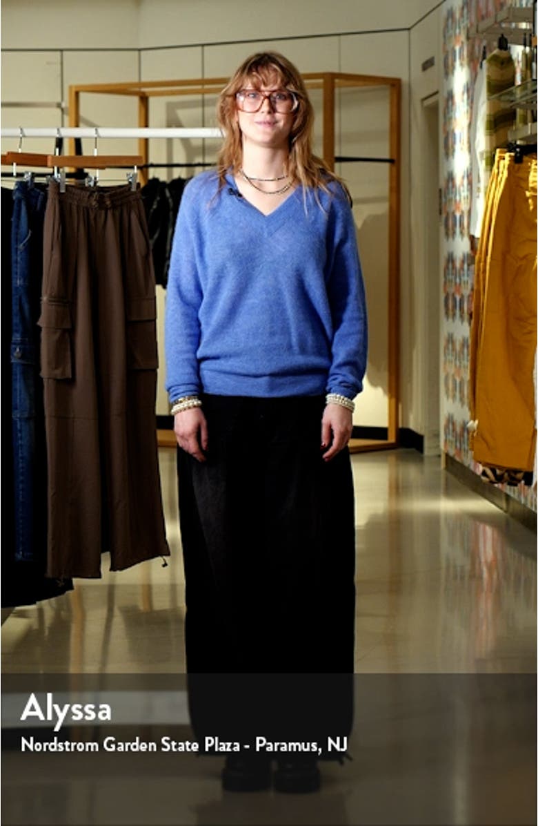 Ginny V-Neck Alpaca Blend Sweater, sales video thumbnail