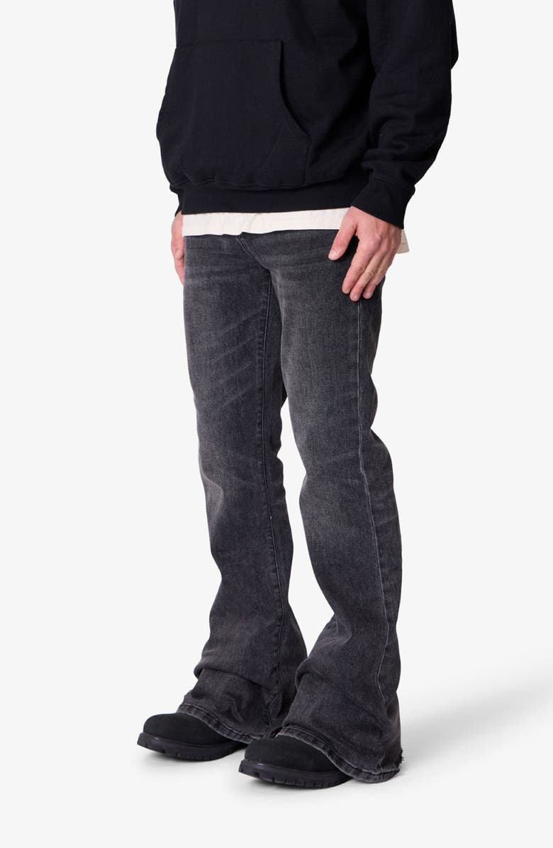 mnml Super Flare Jeans, Alternate, color, Vintage Black