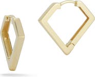 Ember Fine Jewelry 14K Gold Triangle Hoop Earrings