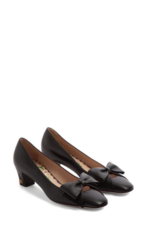 Shop Valentino Garavani Bowow Pump In Black