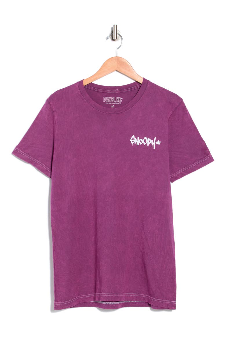 Peanuts® Snoopy Cotton Graphic T-Shirt, Alternate, color, BURGUNDY