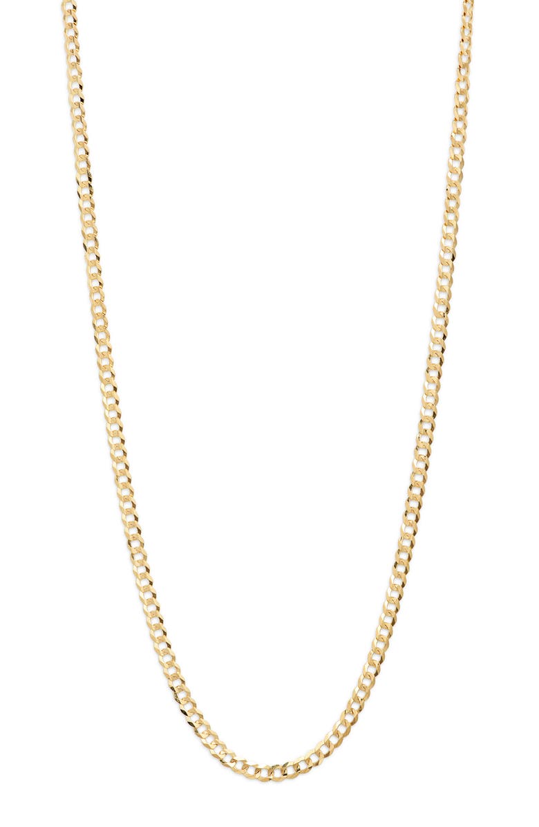 Poppy Finch Curb Chain Necklace, Main, color, 