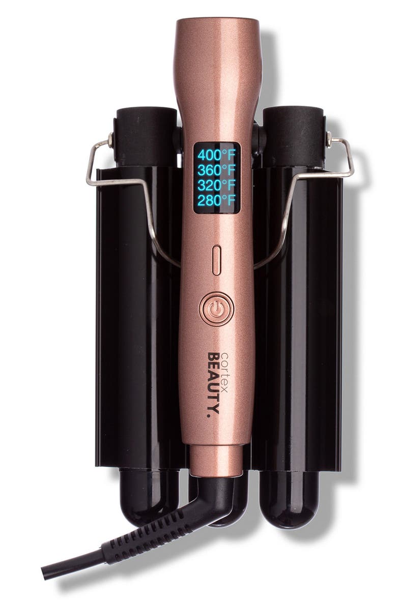 CORTEX BEAUTY Digital & Foldable 1-Inch Three Barrel Weaver, Alternate, color, Multi