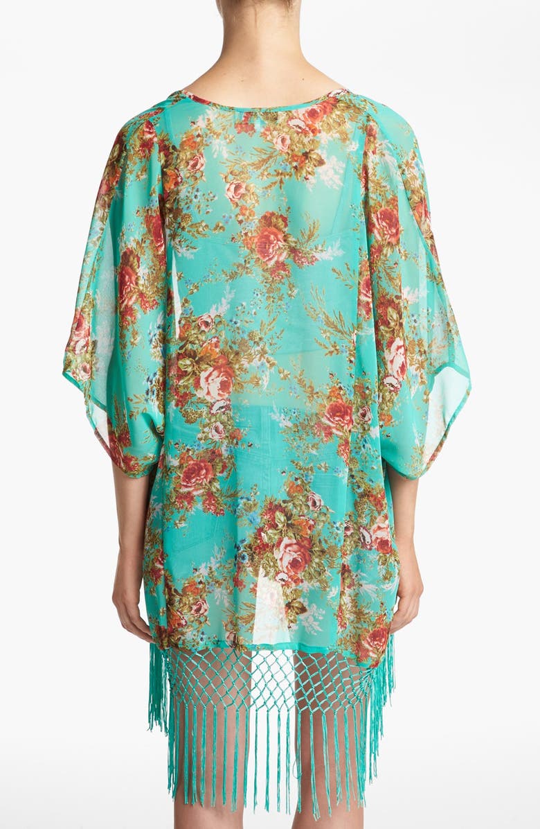 WAYF Floral Fringe Cardigan, Alternate, color,