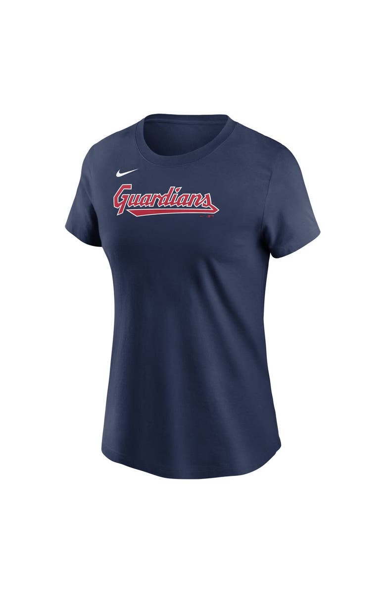 Nike Women's Nike Navy Cleveland Guardians Fuse Wordmark T-Shirt, Alternate, color,