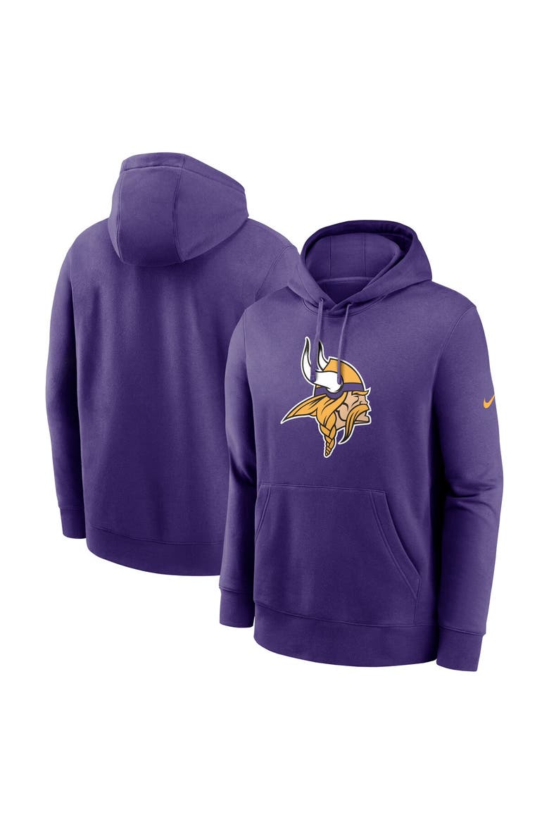 Men's Nike Purple Minnesota Vikings Club Logo Pullover Hoodie, Main, color, Purple