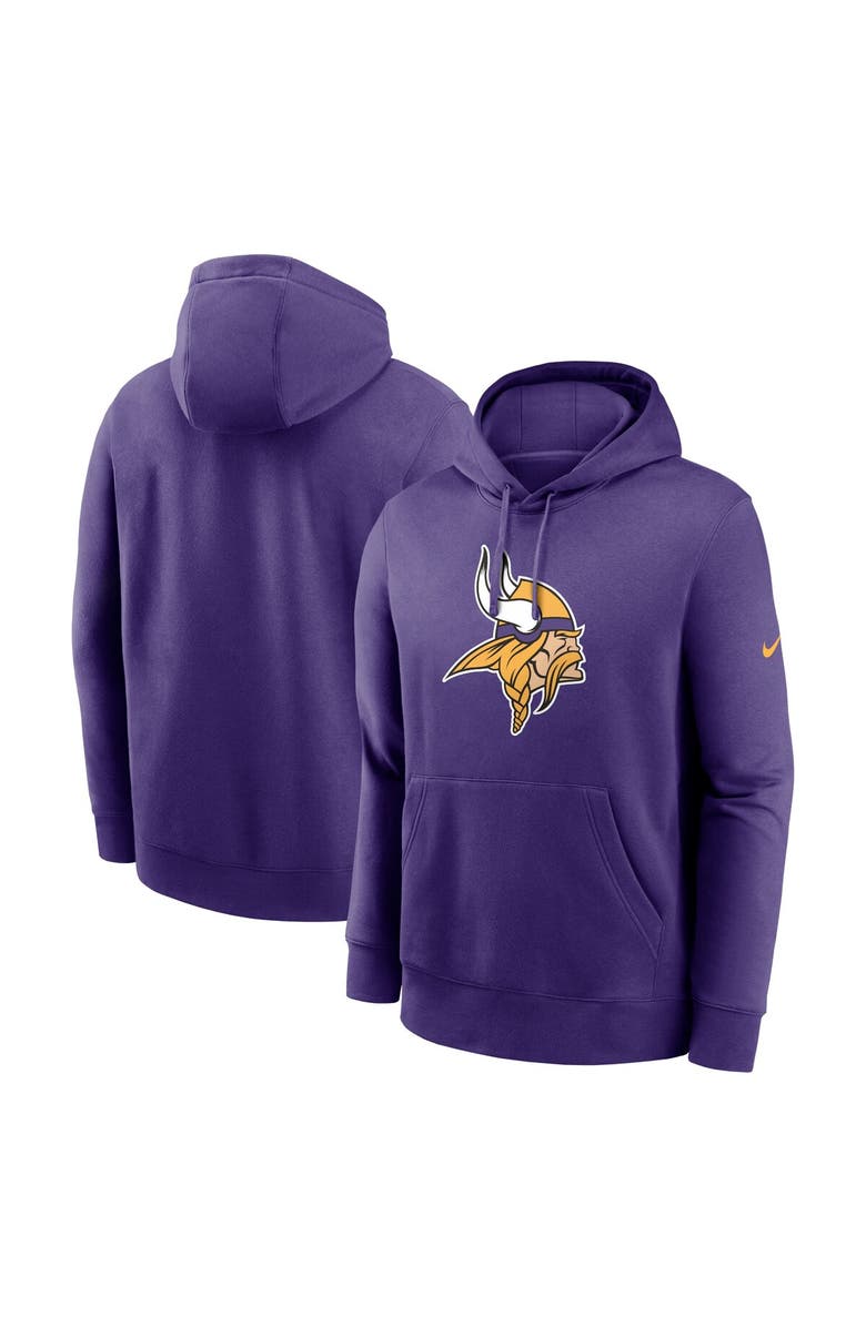 Nike Men's Nike Purple Minnesota Vikings Club Logo Pullover Hoodie, Main, color, Purple