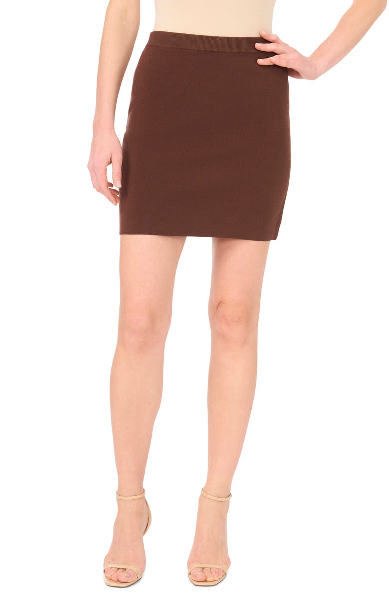 Parker Sweater Miniskirt, Main, color, Deep Mocha