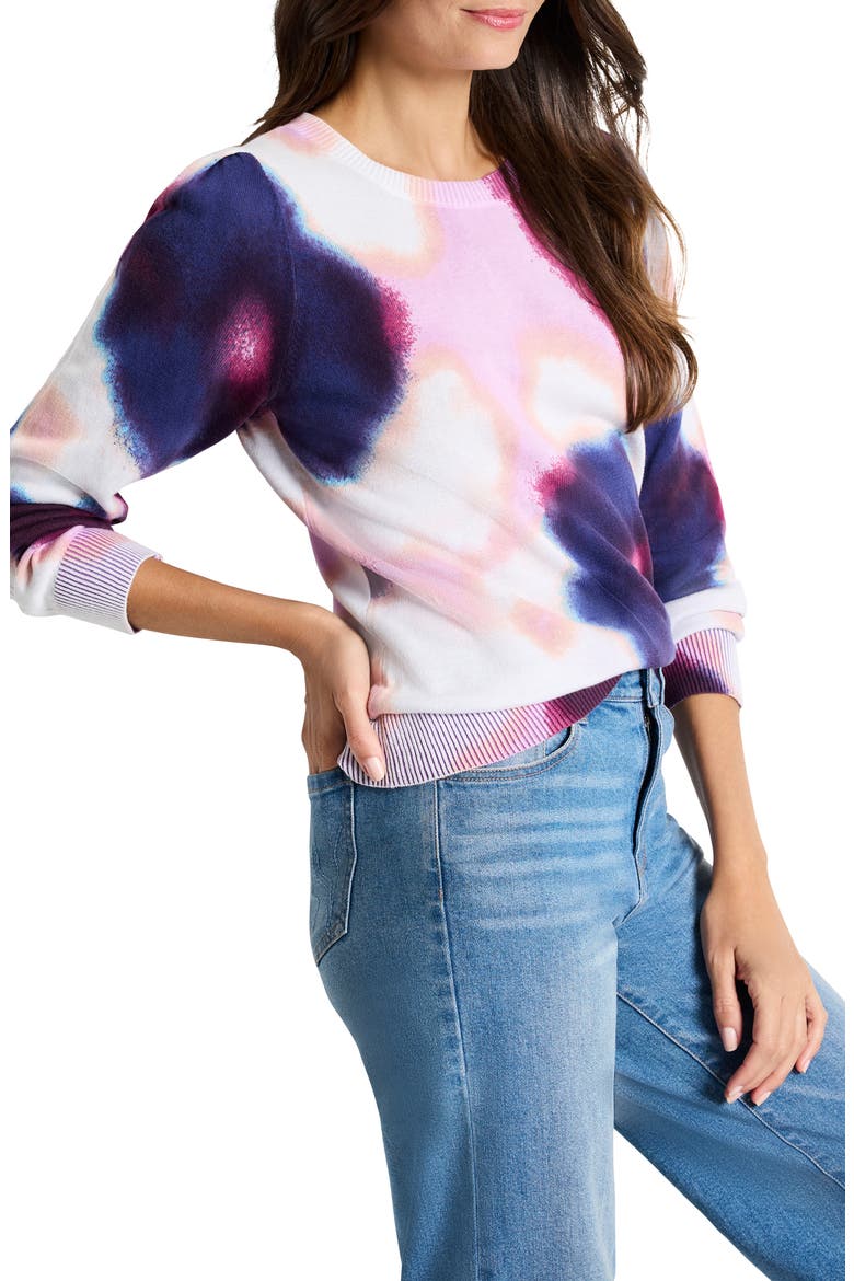 Blossom Blur Sweater, Alternate, color, PURPLE MULTI