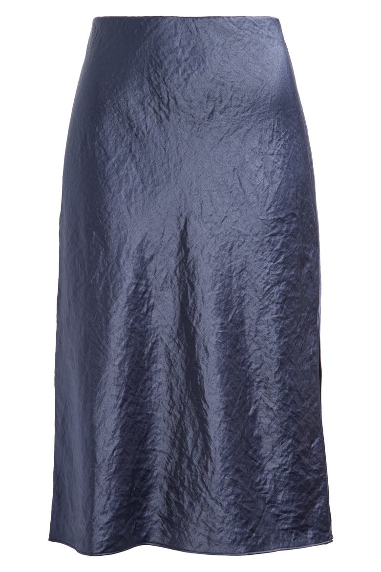 Satin Midi Slipskirt, Alternate, color, JUNIPER BERRY