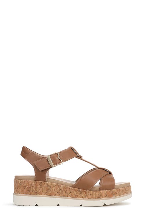 Dr. Scholl's Women's Once Again T-strap Wedge Sandals In Honey