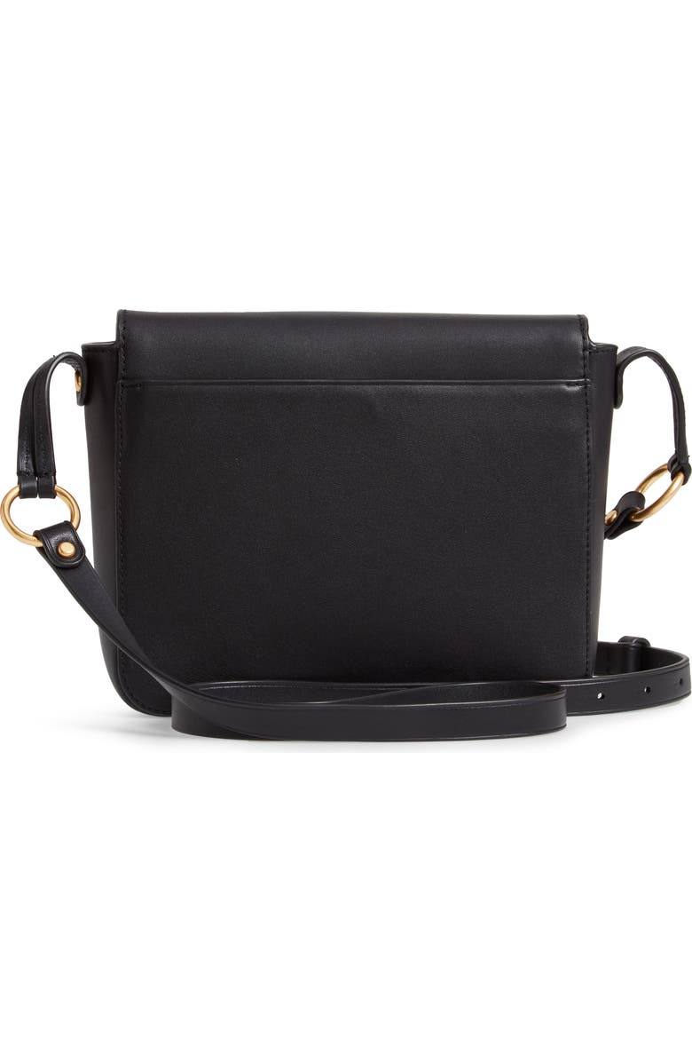 Tory Burch Miller Metal Logo Leather Flap Crossbody Bag, Alternate, color,