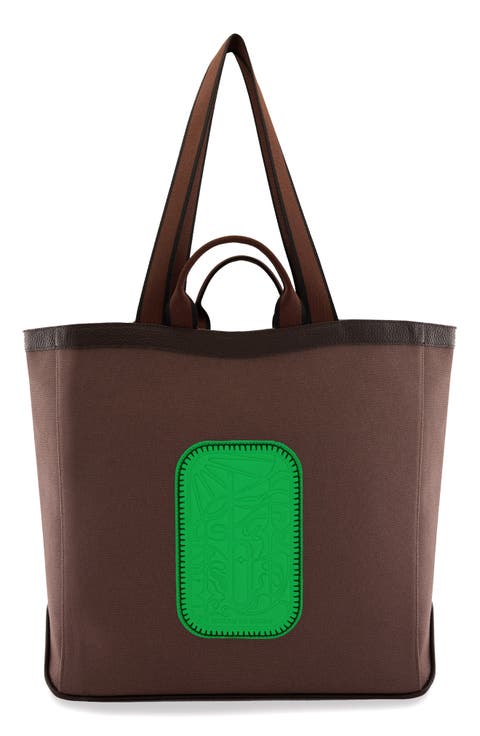 Maison Large Canvas & Leather Tote