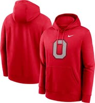 Nike Men's Nike Scarlet Ohio State Buckeyes Primetime Alternate Logo Club Fleece Pullover Hoodie