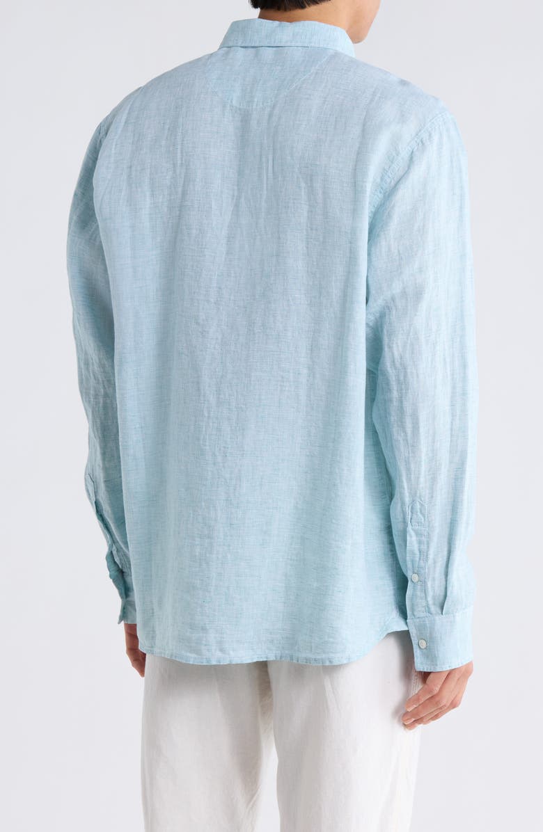 Tommy Bahama Lennox Linen Button-Up Shirt, Alternate, color, Bristol Blue
