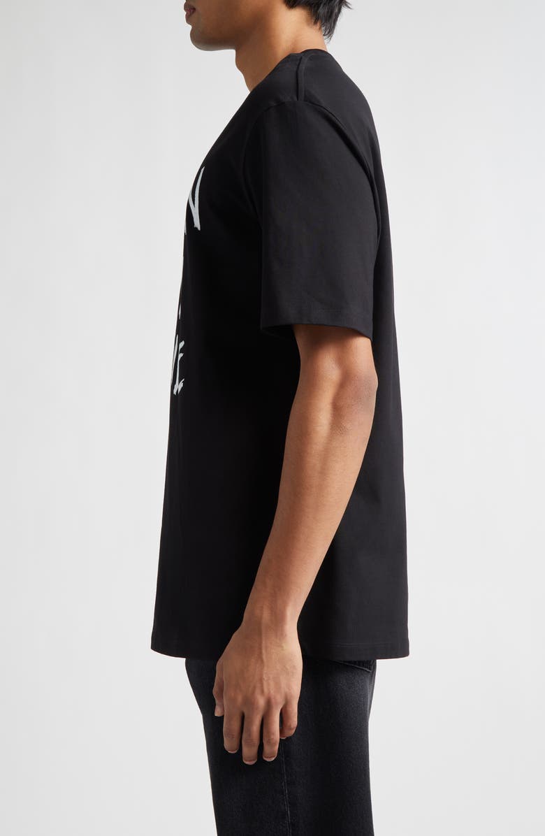 Balmain Attitude Graphic T-Shirt, Alternate, color, Eab Blk/ White