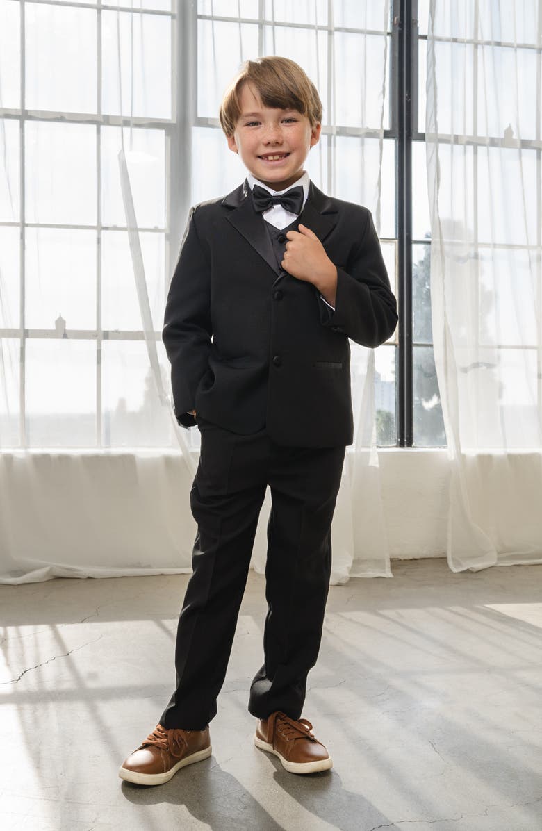 Peanut Butter Collection Kids' Bond 5-Piece Tuxedo, Alternate, color, Black