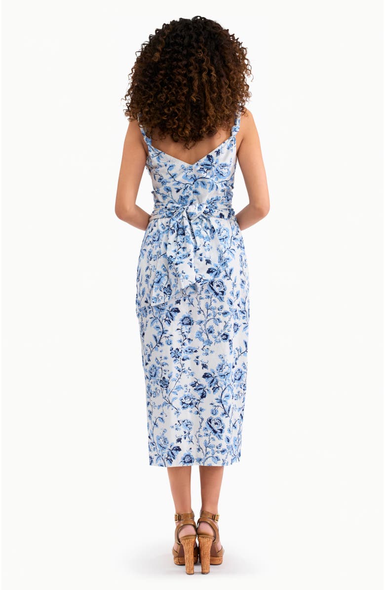Rebecca Taylor Emelia Printed Dress, Alternate, color, Alaskan Blue Multi