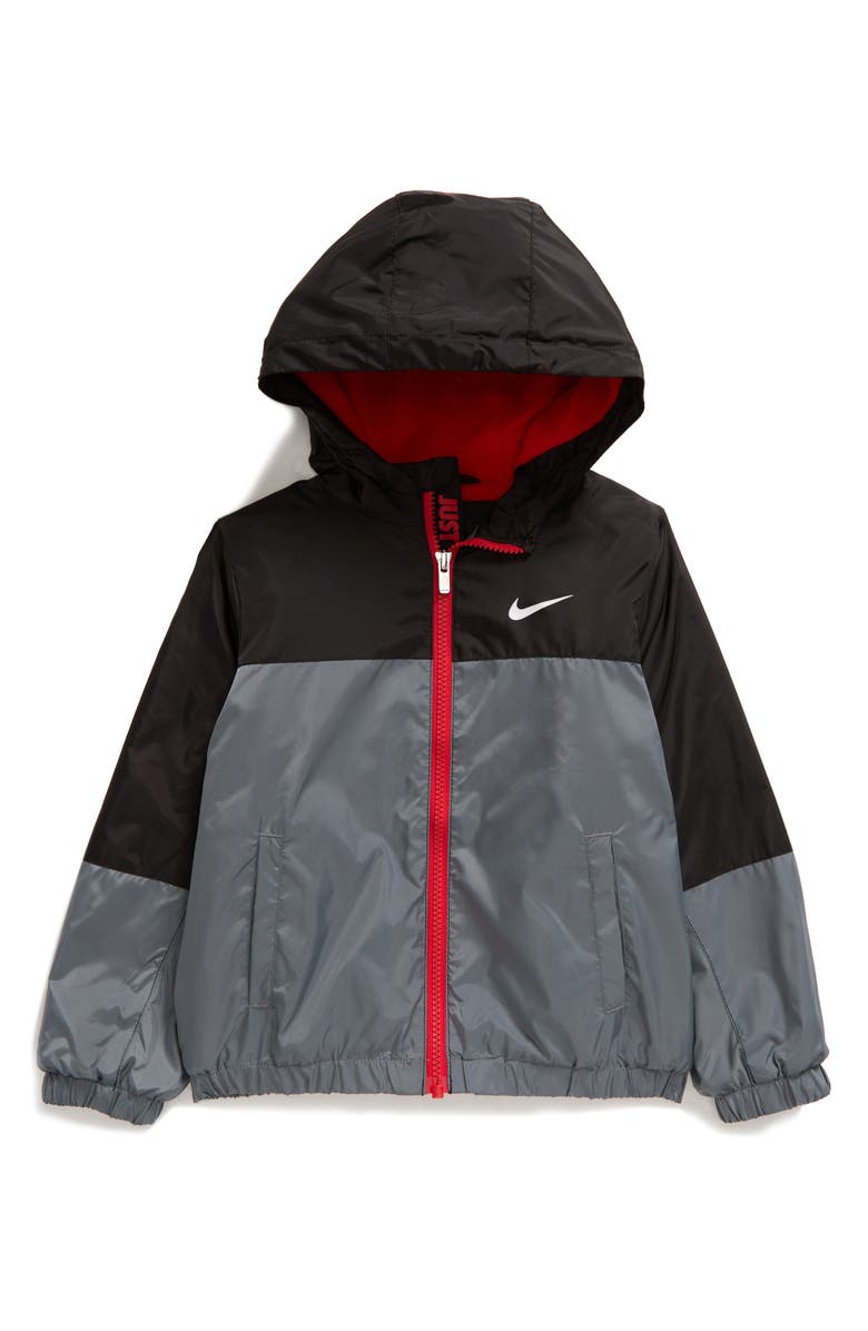 Nike Kids' Just Do It Fleece Lined Windrunner Jacket, Main, color, 