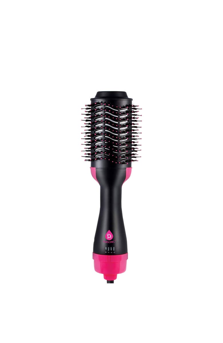PURSONIC One Step Hair Dryer & Volumizer Brush, Main, color, Black