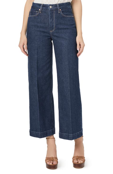 Harper High Waist Ankle Wide Leg Jeans