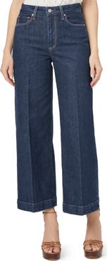 PAIGE Harper High Waist Ankle Wide Leg Jeans