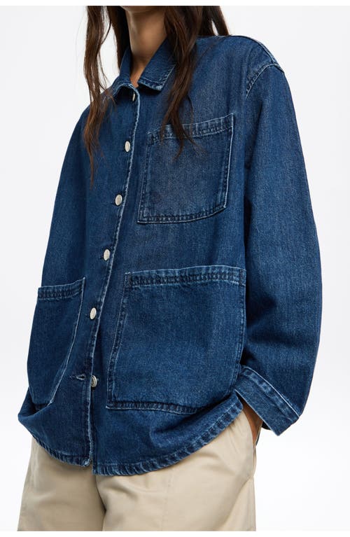Bimba Y Lola Straight Denim Jacket In Blue