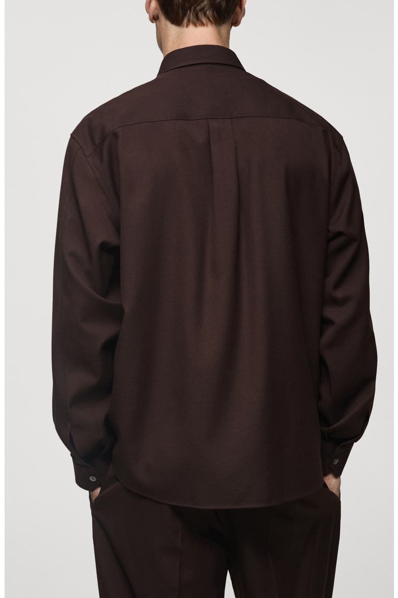 Slim Fit Chest Pocket Button-Up Shirt, Alternate, color, CHOCOLATE